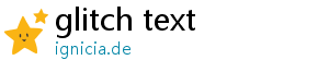 glitch text